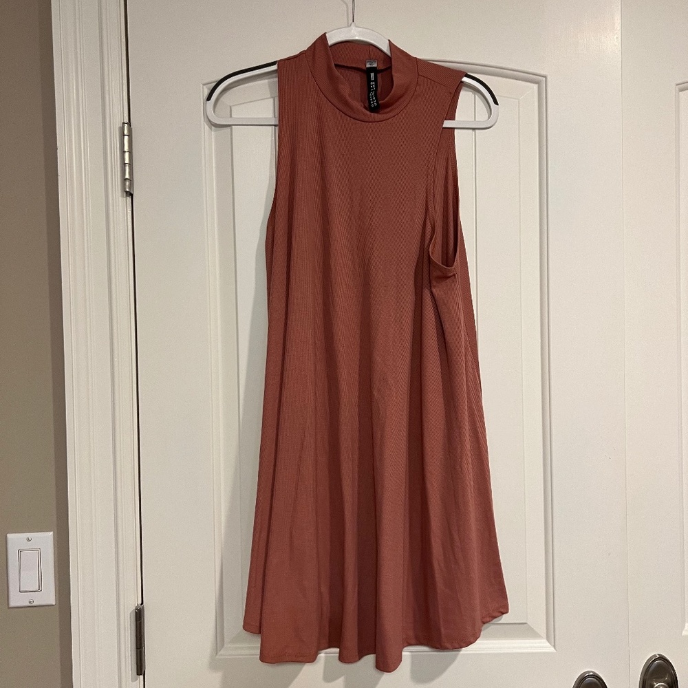 Lightly Worn - Pink High Neck Swing Dress - Lord & Taylor